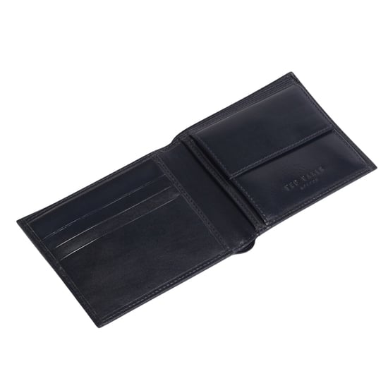 Ted Baker Prugs, Libro Plegable De Cuero Azul Marino Con Esquinas Repujadas - Image 3