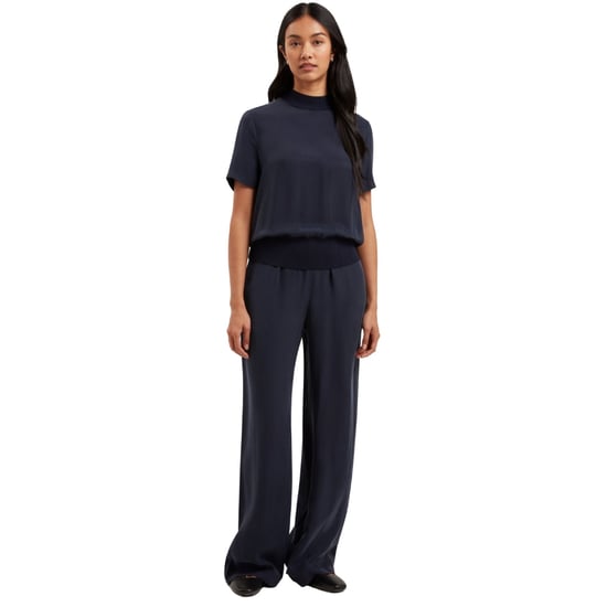 Pantalón De Pierna Ancha Azul Marino Vinca Cupro De Ted Baker - Image 2