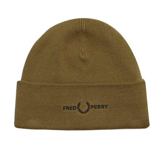 Gorro Fred Perry Bordado Color Piedra Sombreada - Image 1