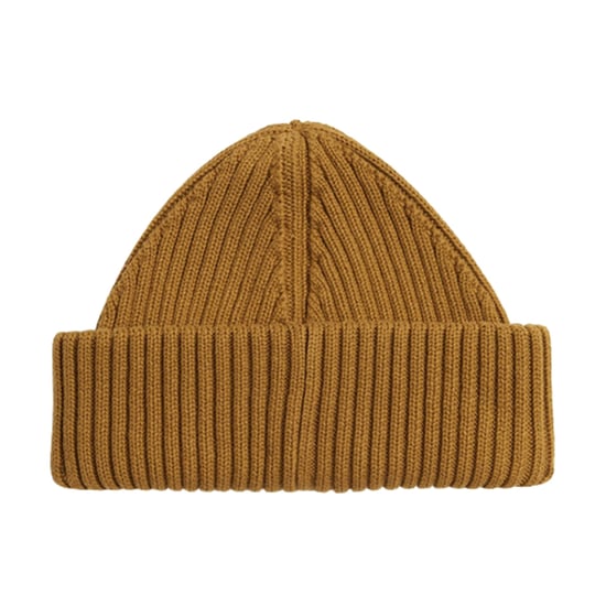 Gorro Acanalado Color Caramelo Oscuro Con Parche De La Marca Fred Perry - Image 2