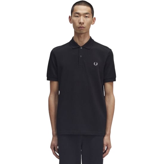 Polo ajustado GBFred Perry con logo negro/cromo - Image 3