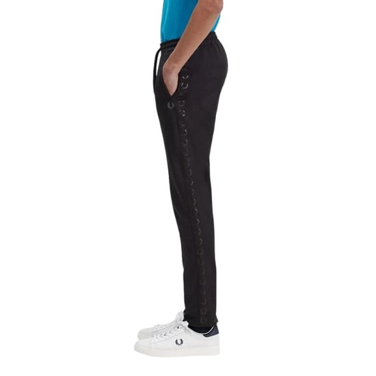 Fred Perry Pantalón Deportivo de Rayas para Hombre Negro - Image 4