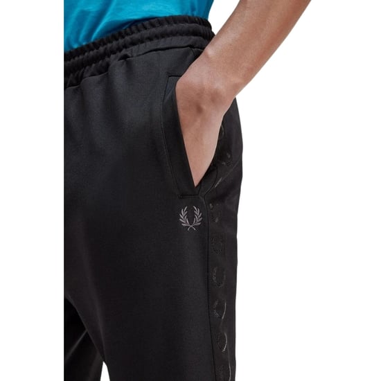 Fred Perry Pantalón Deportivo de Rayas para Hombre Negro - Image 6