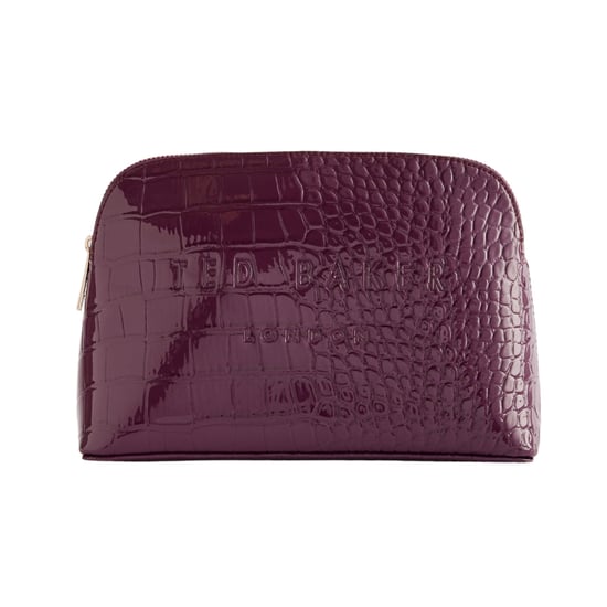 Neceser De Maquillaje Ted Baker Crocala Imitación Cocodrilo Color Granate - Image 1
