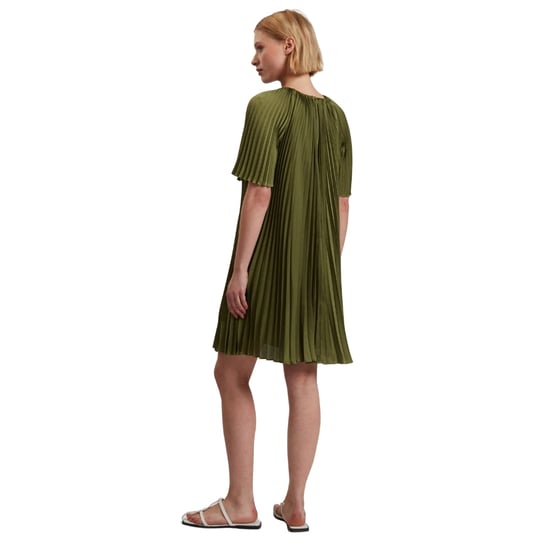 Vestido Corto Plisado Verde De Manga Corta Vinlaa De Ted Baker - Image 2
