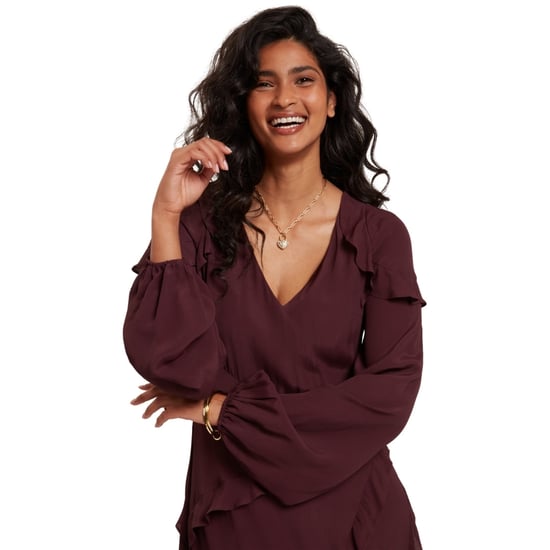 Vestido Midi De Manga Larga Con Detalle De Volantes De Ted Baker - Image 4