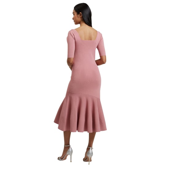 Vestido Rosa Con Falda Acampanada De Punto Miyhaa De Ted Baker - Image 3