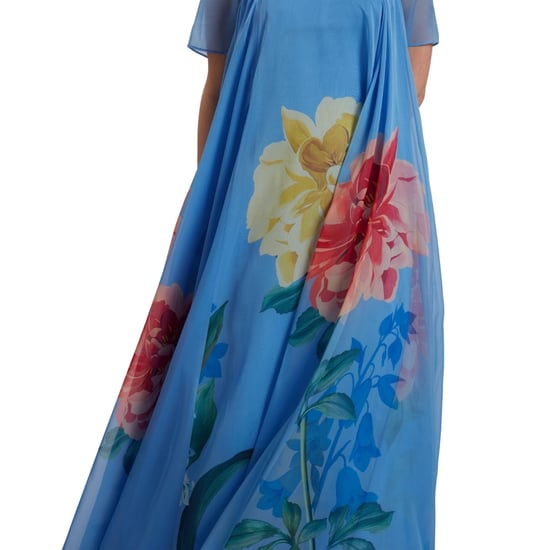 Vestido Largo Azul Con Volumen Y Mangas Cortas Marie De Ted Baker - Image 4