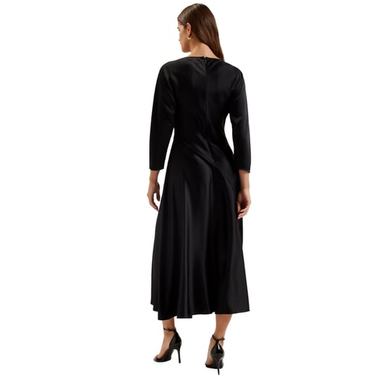 Vestido Midi Negro Con Detalle De Costura Curva Avelli De Ted Baker - Image 3