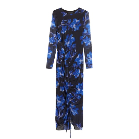 Vestido Azul Ajustado De Malla Estampada Marliyy De Ted Baker - Image 1