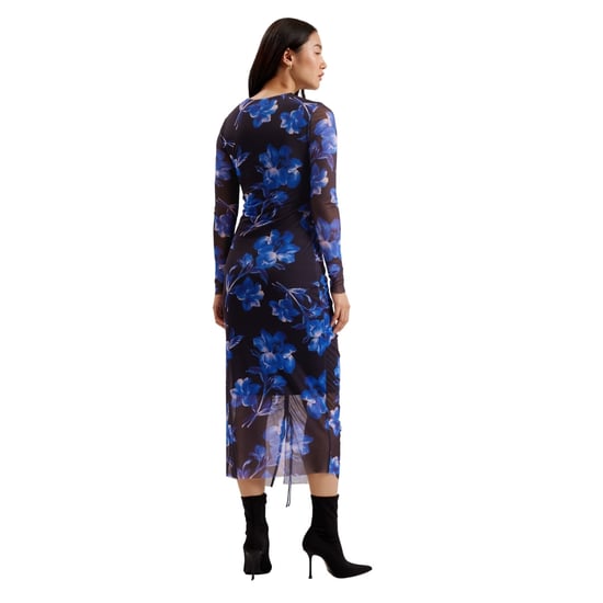 Vestido Azul Ajustado De Malla Estampada Marliyy De Ted Baker - Image 2