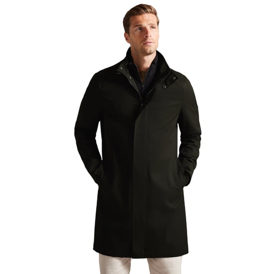 Abrigo De Cuello Alto De Nailon Verde Oscuro Ted Baker Erolson - Image 3