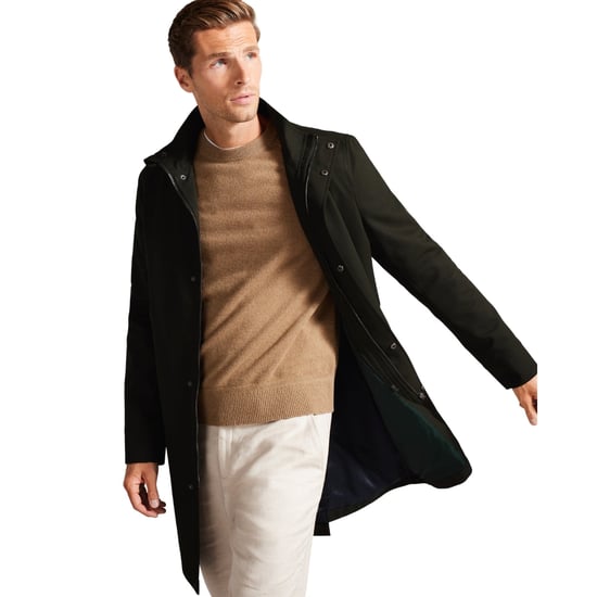 Abrigo De Cuello Alto De Nailon Verde Oscuro Ted Baker Erolson - Image 6