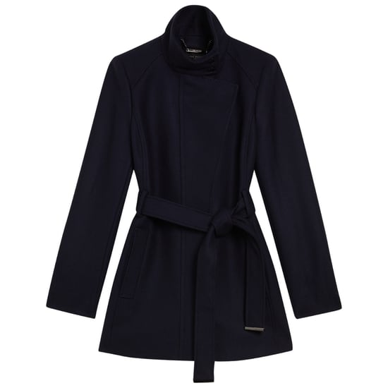 Abrigo Corto Azul Marino Con Cuello Alto De Ted Baker Icombis - Image 1