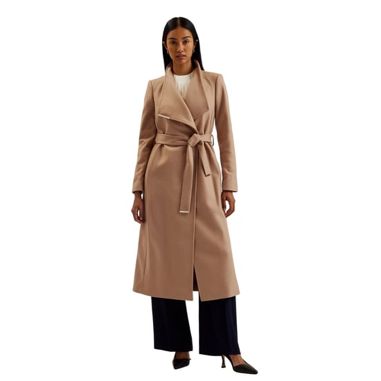 Abrigo Largo Cruzado De Lana Color Camel De Ted Baker Rosell - Image 2