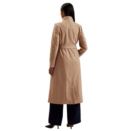 Abrigo Largo Cruzado De Lana Color Camel De Ted Baker Rosell - Image 6