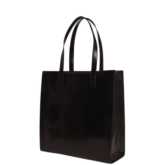 Bolso Grande Ted Baker Con Efecto Cocodrilo Y Diseño Icónico En Color Negro - Image 2