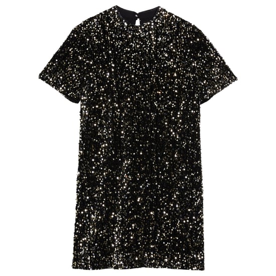Minivestido Negro De Terciopelo Con Lentejuelas Audriyy De Ted Baker - Image 1