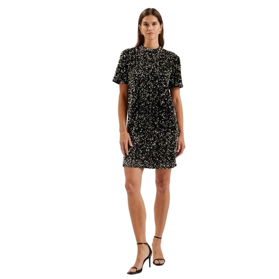 Minivestido Negro De Terciopelo Con Lentejuelas Audriyy De Ted Baker - Image 2