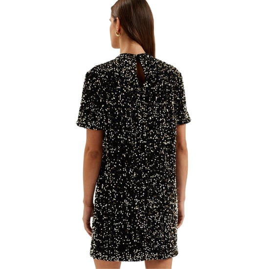 Minivestido Negro De Terciopelo Con Lentejuelas Audriyy De Ted Baker - Image 5