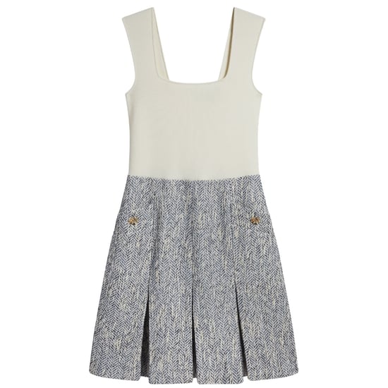 Vestido Azul Claro De Punto Bouclé Sin Mangas Vulpam De Ted Baker - Image 1