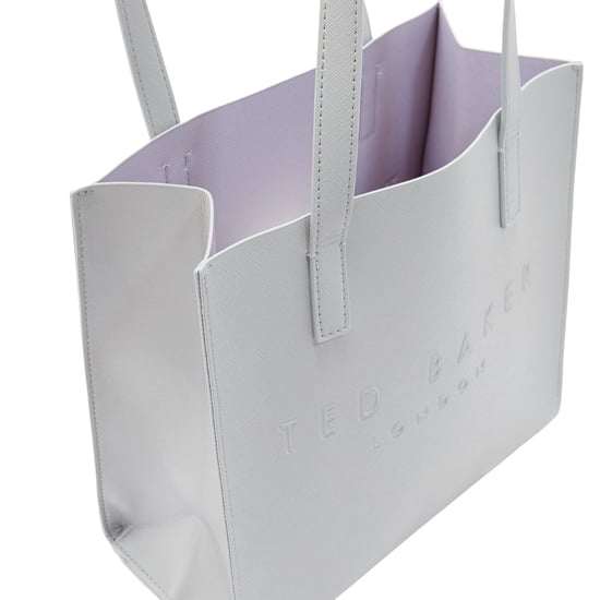 Bolso Ted Baker Crosshatch Small Icon Gris Claro - Image 4