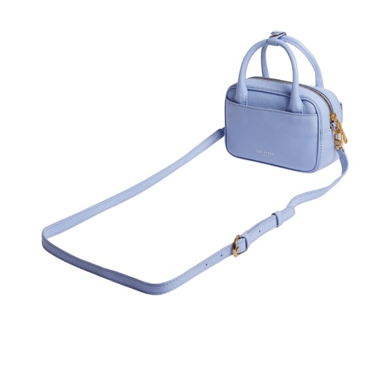 Bolso Bandolera Mini De Piel Azul Claro Ted Baker Anibell Tb Detail - Image 4
