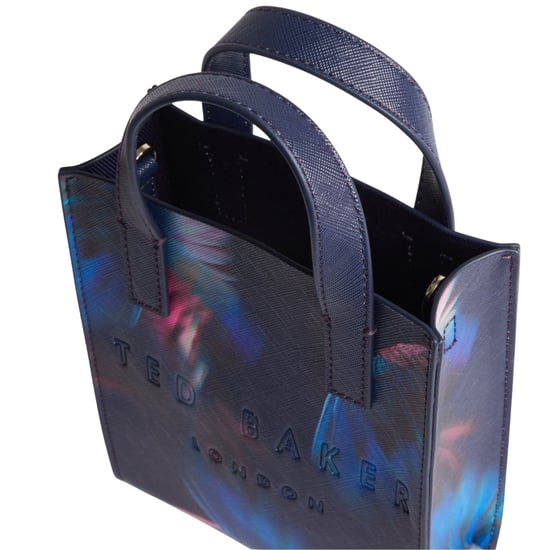 Bolso Mini Icon Azul Marino Con Estampado De Plumas Feacon De Ted Baker - Image 3