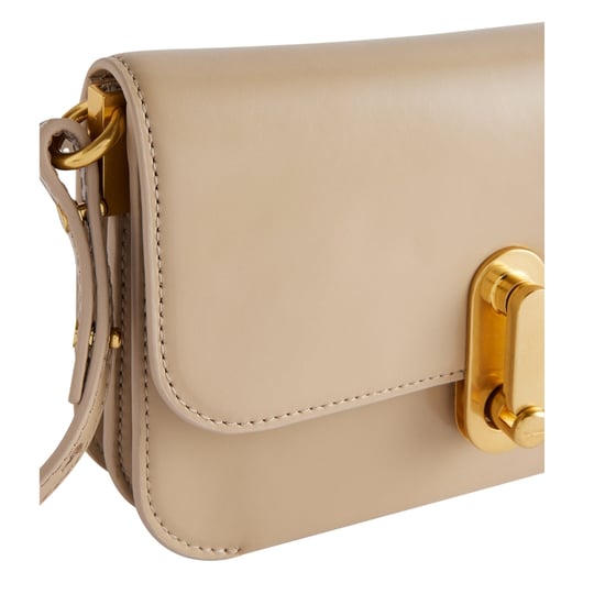Bolso Bandolera Pequeño Ted Baker Kkaysa De Piel Pulida Color Topo - Image 4
