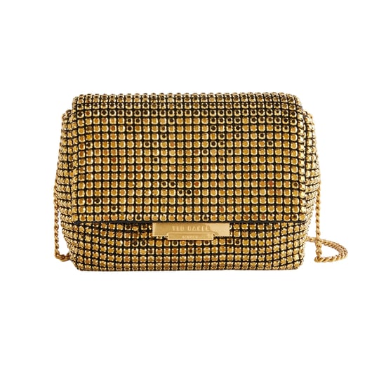 Bolso Bandolera Mini Dorado Con Cristales Brillantes De Ted Baker - Image 1