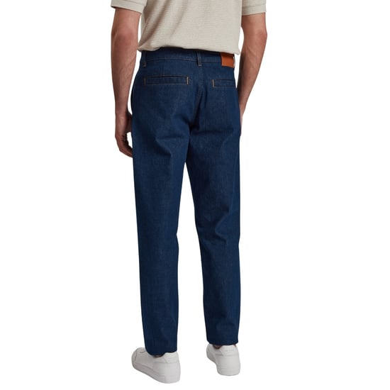 Pantalón Chino De Mezclilla Azul Oscuro De Corte Recto Ted Baker Westton - Image 2