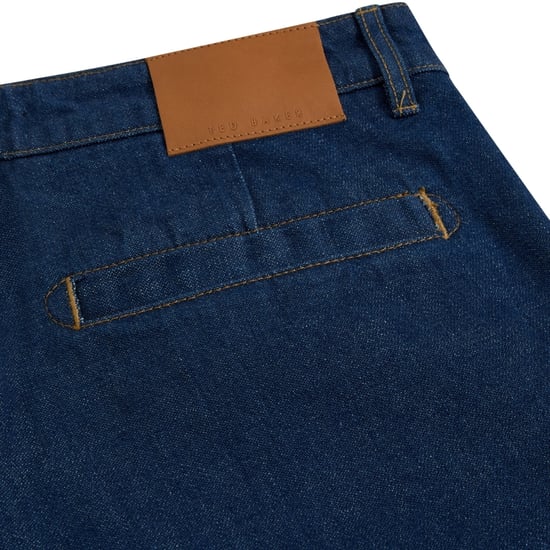Pantalón Chino De Mezclilla Azul Oscuro De Corte Recto Ted Baker Westton - Image 3