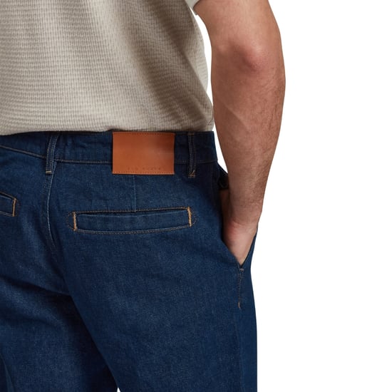 Pantalón Chino De Mezclilla Azul Oscuro De Corte Recto Ted Baker Westton - Image 4