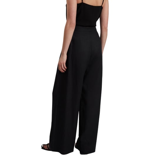 Pantalones Negros De Lino De Talle Alto Kyfaat De Ted Baker - Image 2