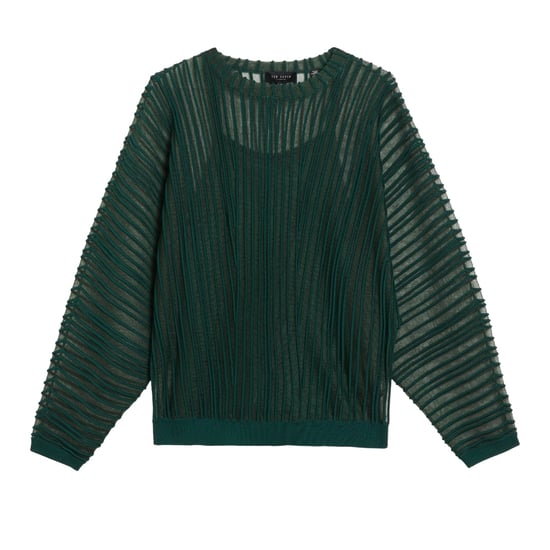 Top De Punto Verde Oscuro Con Rayas Transparentes Nelly De Ted Baker - Image 1