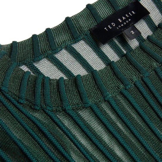 Top De Punto Verde Oscuro Con Rayas Transparentes Nelly De Ted Baker - Image 3