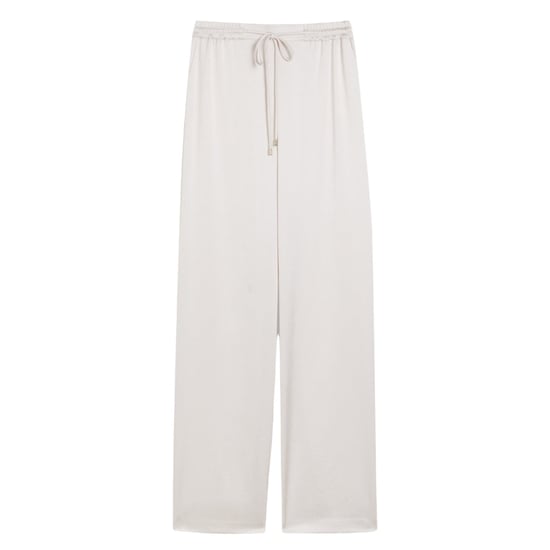 Pantalones Deportivos Anchos De Satén Color Marfil Ted Baker Umaibo - Image 1