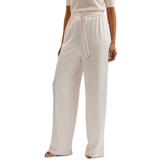 Pantalones Deportivos Anchos De Satén Color Marfil Ted Baker Umaibo - Image 3