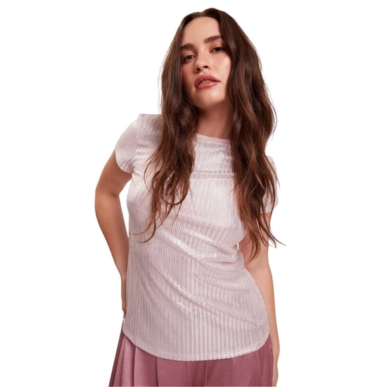 Camiseta De Manga Corta Con Cuello Redondo Metalizada De Ted Baker - Image 3