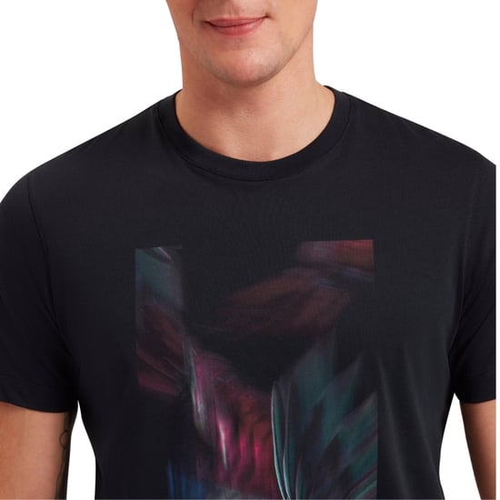 Camiseta Azul Marino Estampada Con La Caja Del Padre De Ted Baker - Image 3
