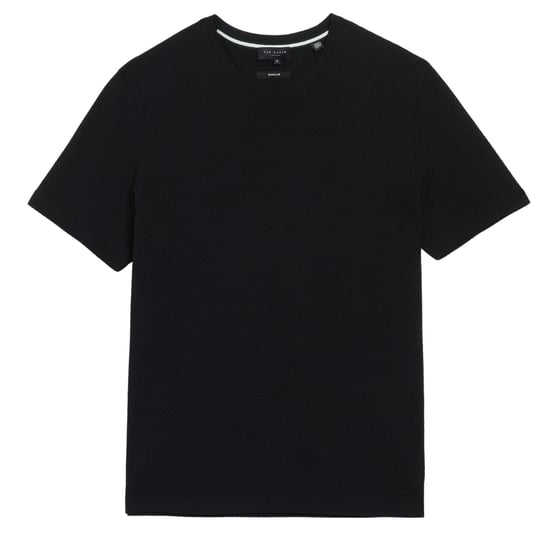 Camiseta Negra Texturizada Regular Ted Baker Curlys - Image 1