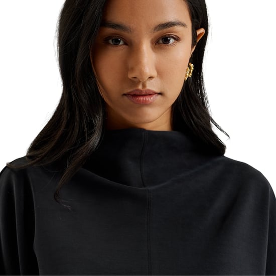 Jersey Negro De Cuello Alto De Cupro Kenseyy De Ted Baker - Image 5