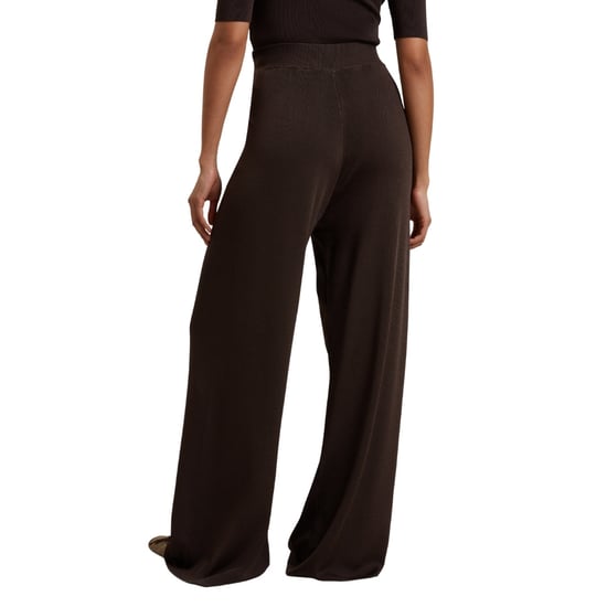 Pantalones De Punto De Pierna Ancha Ted Baker Matilli En Color Marrón Oscuro - Image 3