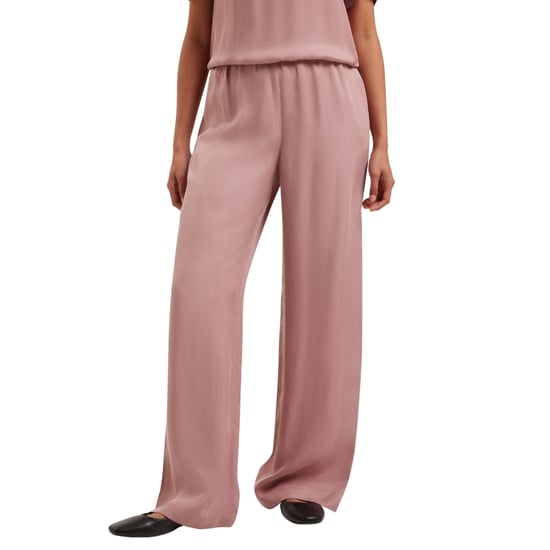 Pantalón De Pierna Ancha Ted Baker Vinca Cupro Color Rosa Empolvado - Image 3