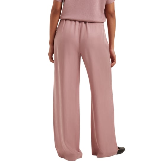 Pantalón De Pierna Ancha Ted Baker Vinca Cupro Color Rosa Empolvado - Image 4