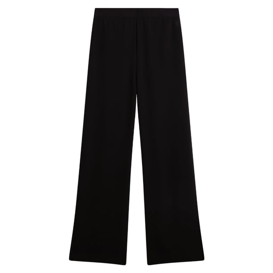 Pantalón De Crepé Negro De Pierna Ancha Con Detalle De Ribete Gorjja De Ted Baker - Image 1