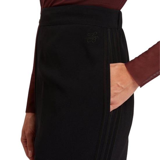 Pantalón De Crepé Negro De Pierna Ancha Con Detalle De Ribete Gorjja De Ted Baker - Image 5