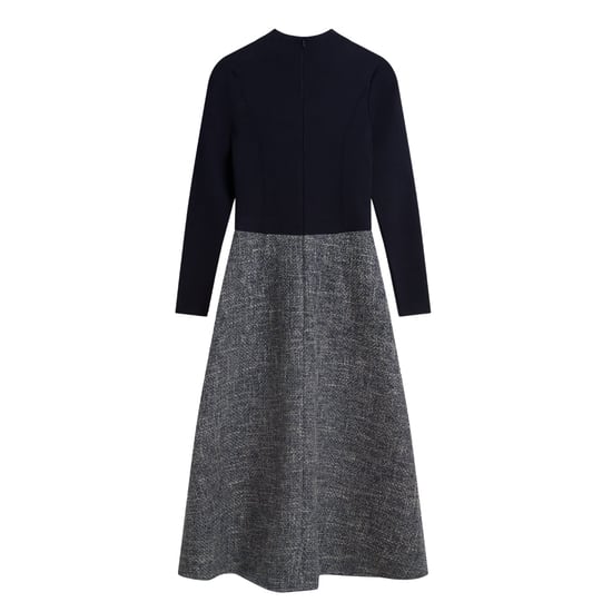 Vestido Midi Azul Marino De Punto Con Cuello Alto Ted Baker Abieb - Image 2