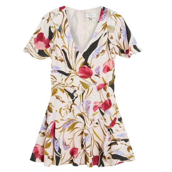 Minivestido Rosa Pálido Con Detalle De Volantes Issiia De Ted Baker - Image 1