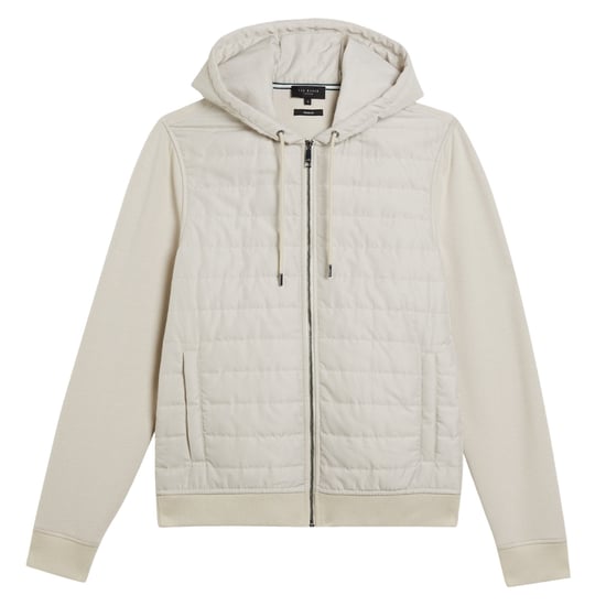 Sudadera Con Capucha Acolchada Y Cremallera Color Beige De Ted Baker Adburys - Image 1
